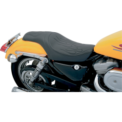 PartzBiz HD DS08040385 - Drag Specialties Predator Flame-Stitch Black Seat 4 Harley 82-03 XL Models | 0 PartzBiz HD DS08040385 - Drag Specialties Predator Flame-Stitch Black Seat 4 Harley 82-03 XL Models | 0