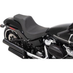 PartzBiz HD DS08021267 - Drag Specialties Predator III Diamond Black 2-Up Seat 18-23 0802-1267 08021267 Harley Breakout Davidson Softail Fat Bob breakout FXBR 