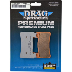 PartzBiz HD DS17212461 - Drag Specialties Premium Sintered Front Brake Pads Harley Softail 15-17 & XR1200 | 1721-2461