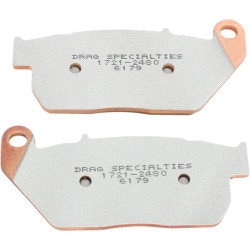 PartzBiz HD DS17212480 - Drag Specialties Premium Sintered Front Brake Pads Harley Sportster XL 04-13 | 1721-2480