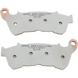 PartzBiz HD DS17212457 - Drag Specialties Premium Sintered Front Brake Pads Harley Sportster XL 14-17 | 1721-2457
