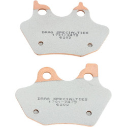 PartzBiz HD DS17212479 - Drag Specialties Premium Sintered Front Rear Brake Pads Harley 00-04 Big Twin | 1721-2479