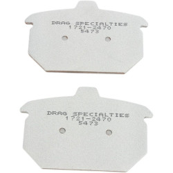 PartzBiz HD DS17212470 - Drag Specialties Premium Sintered Rear Brake Pads Harley FXR FXST FLST 44209-82 | 1721-2470
