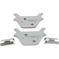 PartzBiz HD DS17212472 - Drag Specialties Premium Sintered Rear Brake Pads Harley Softail Dyna 87-99 | 1721-2472