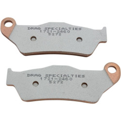 PartzBiz HD DS17212460 - Drag Specialties Premium Sintered Rear Brake Pads Harley Street XG500 XG750 | 1721-2460