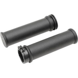 PartzBiz HD DS06300373 - Drag Specialties Replacement OEM-Style Rubber Grips for Harley Cable Throttle | 0630-0373