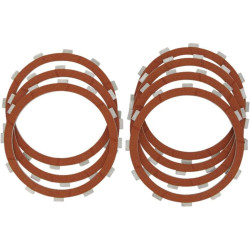 PartzBiz HD DS11310441 - Drag Specialties Replacement Organic Fiber Clutch Plate Kit 86-90 Harley Davidson Sportster XL 883 1200 Factory OEM Upgrade Friction Plates 1131-0441 11310441 36788-84