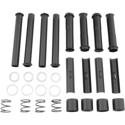 PartzBiz HD DS09280044 - Drag Specialties Satin Black Pushrod Tubes for Harley Evolution Big Twins 84-99 - 0928-0044