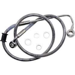 PartzBiz HD DS17415764 - Drag Specialties Stainless 34" Stock Length Brake Line H-D Softail FLSTN 15-17 best new replacement 