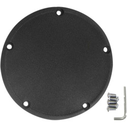 PartzBiz HD DS11070362 - Drag Specialties Wrinkle Black 5 Hole Die Cast Domed Derby Cover Harley Twin Cam | 1107-0362