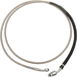 PartzBiz HD DS06610007 - Drag Stainless Braided Extended Plus +10 Hydraulic Clutch Line Cable CVO & 14-16 | 0661-0007