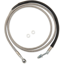 PartzBiz HD DS06610053 - Drag Stainless Braided Extended Plus + 4 Hydraulic Clutch Line Cable FLH/X 17-18 | 0661-0053