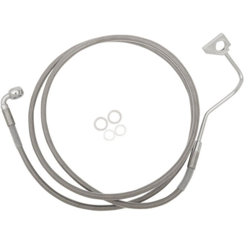 PartzBiz HD: 4416960-Drag Stainless Clear Coated Extended Length Front Brake Line +6" Overall 70ÔøΩ" | 1741-4500