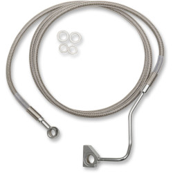 PartzBiz HD DS17413993 - Drag Stainless Steel Extended Length Front Brake Line Harley 14-15 W/ABS Plus 10 - 1741-3993