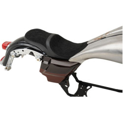 PartzBiz HD DS08011076 - Drag Suede Diamond Low Profile Tour Seat Yaffe Razorback Gas Tank 08-23 FLH/T | 0801-1076