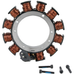 PartzBiz HD DSDS195096 - Drag Uncoated 15 Amp Alternator Stator Harley Shovelhead 70-75 Repl OEM 29965-70 | DS-195096