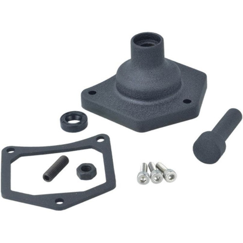 PartzBiz HD: 4416937-Drag Specialties Wrinkle Black Aluminum Solenoid Starter Cover 91-17 Harley big twin Sportster