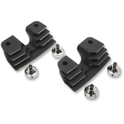 PartzBiz HD DS09401313 - Drag Wrinkle Black Finned Spark Plug Head Bolt Covers Harley Twin Cam 99-15  | 0940-1313