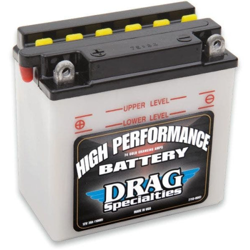 PartzBiz HD: 4416943-Drag Yuasa Battery w/ Acid 12N7-4A 12V 7Ah Rep OE 63731-99 66006-69