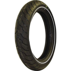 PartzBiz HD DS03050306 - Dunlop American Elite 130/80B17 Narrow White Wall Front Tire Harley Davidson | 32AE81