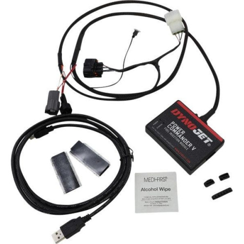 PartzBiz HD: 4416756-DynoJet/Moose Power Commander V Performance จูนเนอร์ 07-13 Yamaha Grizzly YFM 700 4x4 atv utv ecu pcm air การใช้จุดระเบิด tune โปรแกรมเมอร์อัพเกรด