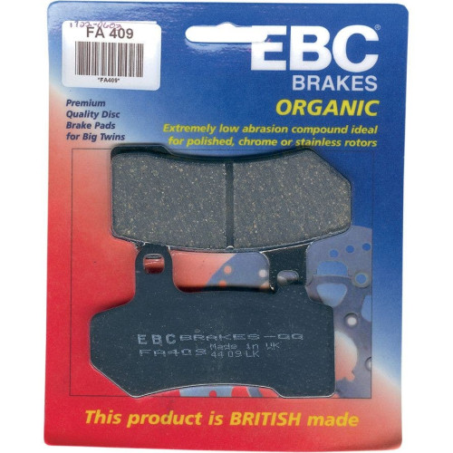 PartzBiz HD: 4416492-EBC FA409 ผ้าเบรคหน้าและหลังออร์แกนิค โรเตอร์ขัดเงา Harley 08-17 FLH V-Rod | FA409 PartzBiz HD: 4416492-EBC FA409 ผ้าเบรคหน้าและหลังออร์แกนิค โรเตอร์ขัดเงา Harley 08-17 FLH V-Rod | FA409