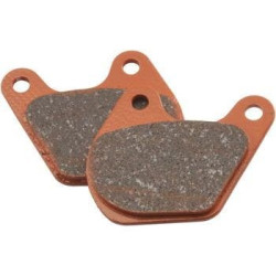 PartzBiz HD WP15-72V - EBC Semi Sintered V Padผ้าเบรคหน้าสำหรับHarley 80-83 Ultra Glide Electra Glide | FA72V
