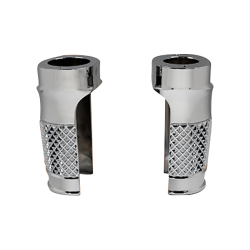 PartzBiz HD DS04110258 - Eddie Trotta Cross Cut ไขมันยางส้อม Slider สำหรับ Harley 80-13 FLT 86-17 FLST | ทีซี-WT998