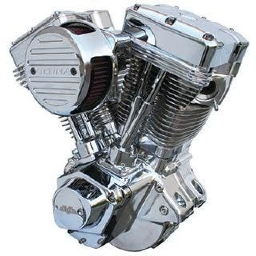 PartzBiz HD: 4416488-Ultima 298-274 EL Bruto Polished 127 CI Competition 140 HP Harley EVO Engine Performance Motor Replacement Upgrade ลูกบาศก์นิ้ว Built Build Custom Harley ใหม่แก๊สรถจักรยานยนต์ Bike Chopper 298272
