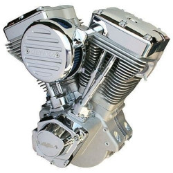 PartzBiz HD MW298-253 - Ultima 298-253 EL Bruto Polished 113 CI Competition 120 HP Harley EVO ประสิทธิภาพเครื่องยนต์ มอเตอร์ทดแทน อัพเกรดลูกบาศก์นิ้ว build สร้างแบบกำหนดเอง harley ใหม่ รถจักรยานยนต์แก๊ส bike chopper