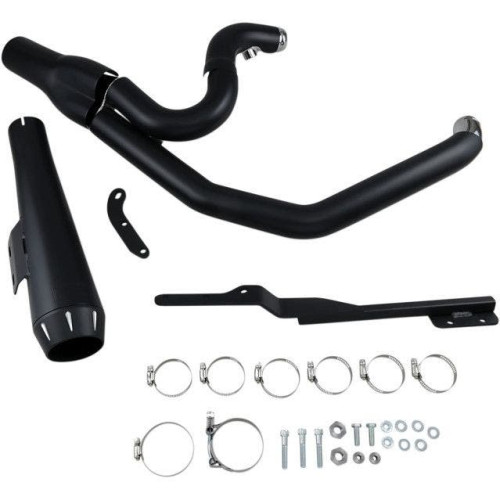 PartzBiz HD: 4416415-Bassani Black Road Rage 2 Into 1 Short Megaphone Exhaust Harley FXD 91-05 | 13322R