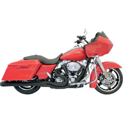 PartzBiz HD DS18001359 - Bassani Black B4 2-1 Stepped Header Exhaust System Megaphone 95-16 Harley FLH/T | FLH-747B