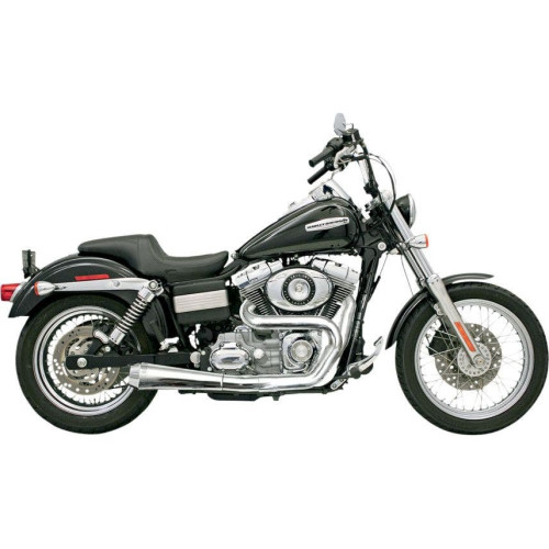 PartzBiz HD: 4416398-Bassani Chrome Road Rage 2 Into 1 Short Upswept Exhaust Harley FXD 06-16 | 1D5250 PartzBiz HD: 4416398-Bassani Chrome Road Rage 2 Into 1 Short Upswept Exhaust Harley FXD 06-16 | 1D5250