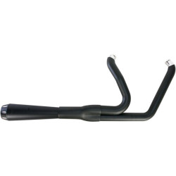 PartzBiz HD DS18001593 - Road Rage 2-Into-1 Systems Short Megaphone Black Harley Breakout Rocker FXSTSSE - 1S32RB