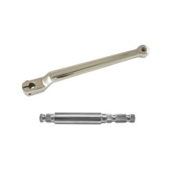 PartzBiz HD EPC-TOE-SHAFT-CH - Extended Length 2-1/4" Extra Long Chrome Shift Lever & Shaft 83-18 Harley FLH/T FLST