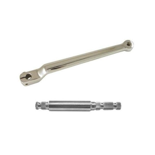 PartzBiz HD: 4416383-Extended Length 2-1/4" Extra Long Chrome Shift Lever & Shaft 83-18 Harley FLH/T FLST