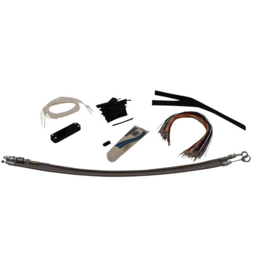 PartzBiz HD: 4416330-Fat Baggers 14 ” EZ Install Stainless Extended Cables Install Kit Harley FL 08-13 | 109114 PartzBiz HD: 4416330-Fat Baggers 14 ” EZ Install Stainless Extended Cables Install Kit Harley FL 08-13 | 109114
