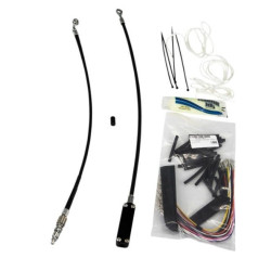 PartzBiz HD FBI-109116-B - Fat Baggers 16" EZ Install Black Extended Cables Install Kit Harley FLH 08-13 | 109116-B PartzBiz HD FBI-109116-B - Fat Baggers 16" EZ Install Black Extended Cables Install Kit Harley FLH 08-13 | 109116-B
