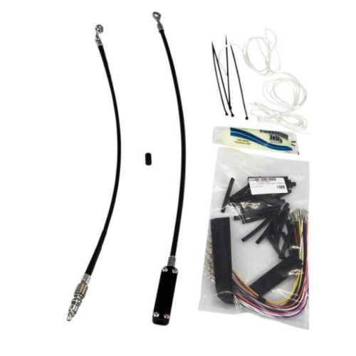 PartzBiz HD: 4416331-Fat Baggers 16" EZ Install Black Extended Cables Install Kit Harley FLH 08-13 | 109116-B