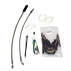 PartzBiz HD FBI-109116 - Fat Baggers 16" EZ Install Stainless Extended Cables Install Kit Harley FL 08-13 | 109116 PartzBiz HD FBI-109116 - Fat Baggers 16" EZ Install Stainless Extended Cables Install Kit Harley FL 08-13 | 109116