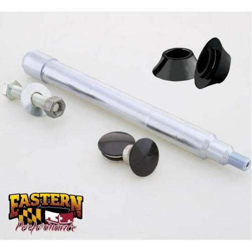 PartzBiz HD: 4416301-Fat Baggers FBI Black Flush Mount เพลา 25 มม. พร้อมสเปเซอร์ล้อสีดำ 14-18 FLH/T