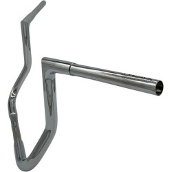 PartzBiz HD FBI-705012 - Fat Baggers Inc 1-1/4 EZ Install Flat Top Handlebar 12 inch Rise Harley 88-Up