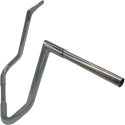 PartzBiz HD FBI-705016 - Fat Baggers Inc 1-1/4 EZ Install Flat Top Handlebar 16 inch Rise Harley 88-Up