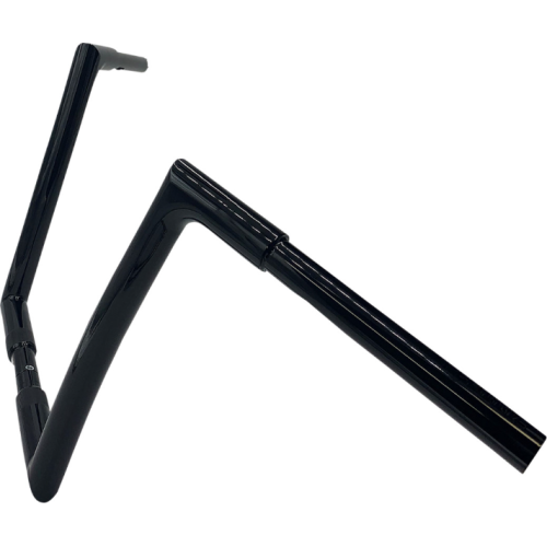 PartzBiz HD: 4416316-Fat Baggers Inc Black 1-1/4" EZ Install 12" Flat Top Handlebar Harley Softail Dyna 07-17