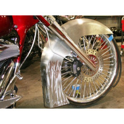 PartzBiz HD FK-FLC-106-14-C - Fat Katz Laredo Steel Classic Fender for Harley FLH/FLT 26" Wheels 14-16 | FLC106