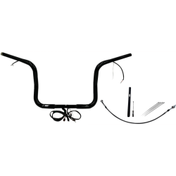 PartzBiz HD FBI-912512-B - FBI Black 12" Round Top Plug n Play EZ 1-1/4" Handlebar Kit Harley 21-23 FLH/T | 912512-B PartzBiz HD FBI-912512-B - FBI Black 12" Round Top Plug n Play EZ 1-1/4" Handlebar Kit Harley 21-23 FLH/T | 912512-B