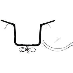 PartzBiz HD FBI-702214-B - FBI Black 14" Flat Top Plug n Play EZ 1-1/4" Handlebar Kit Harley 16-20 FLH/T | 702214-B PartzBiz HD FBI-702214-B - FBI Black 14" Flat Top Plug n Play EZ 1-1/4" Handlebar Kit Harley 16-20 FLH/T | 702214-B