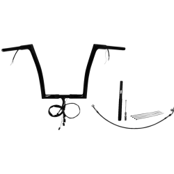 PartzBiz HD FBI-712914-B - FBI Black 14" Flat Top Plug n Play EZ 1-1/4" Handlebar Kit Harley 21-23 FLTRX/S | 712914-B PartzBiz HD FBI-712914-B - FBI Black 14" Flat Top Plug n Play EZ 1-1/4" Handlebar Kit Harley 21-23 FLTRX/S | 712914-B