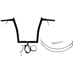 PartzBiz HD FBI-901914-B - FBI Black 14" Pointed Top Plug n Play EZ 1-1/4" Handlebar Kit Harley 15 FLTRX/S | 901914-B PartzBiz HD FBI-901914-B - FBI Black 14" Pointed Top Plug n Play EZ 1-1/4" Handlebar Kit Harley 15 FLTRX/S | 901914-B