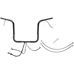 PartzBiz HD FBI-902514-B - FBI Black 14" Round Top Plug n Play EZ 1-1/4" Handlebar Kit Harley 16-20 FLH/T | 902514-B PartzBiz HD FBI-902514-B - FBI Black 14" Round Top Plug n Play EZ 1-1/4" Handlebar Kit Harley 16-20 FLH/T | 902514-B